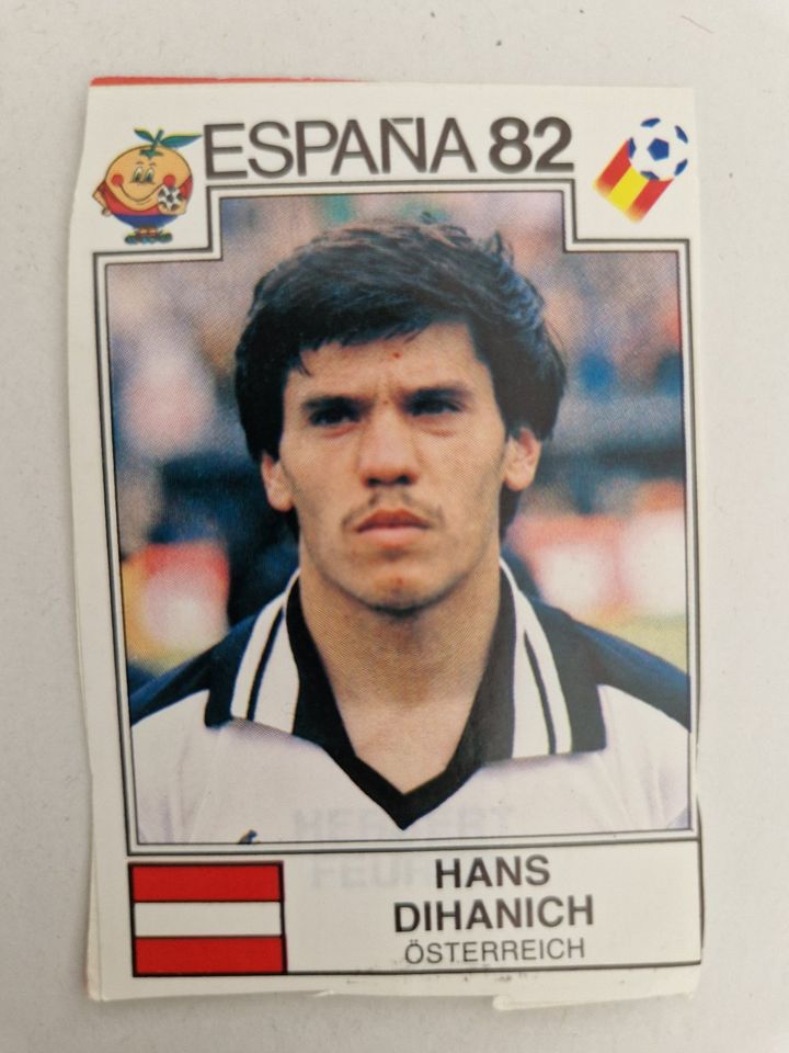 Panini Sticker - WM 82 - Hans Dihanich - Österreich in Tübingen