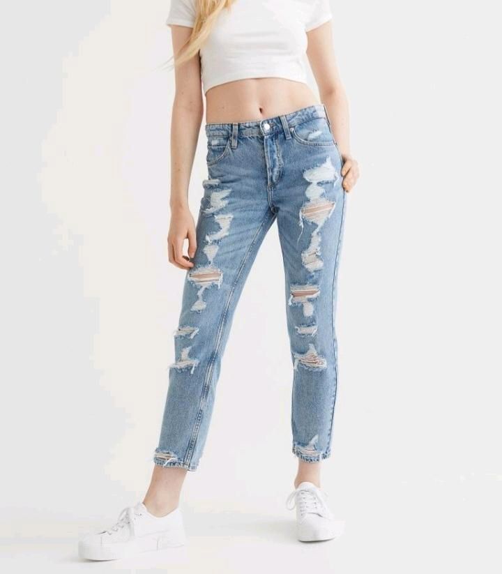 Damen Mom Jeans Löcher H & M neuwertig Boyfriend High waist in  Baden-Württemberg - Heilbronn | eBay Kleinanzeigen ist jetzt Kleinanzeigen