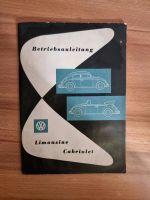 Betriebsanleitung VW Limousine Cabriolet Brandenburg - Neutrebbin Vorschau