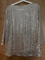 VILA Pailetten Top Glitzer beige Gr. L Bayern - Olching Vorschau