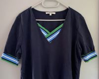 GARCIA T-Shirt dunkelblau mit gestreiften Bündchen / Größe XL Harburg - Hamburg Fischbek Vorschau