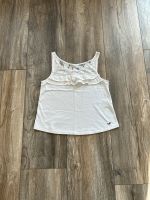 HOLLISTER❤️ S 36 Top weiß Spitze Pailletten Sommer Damen Rüschen Hessen - Limburg Vorschau