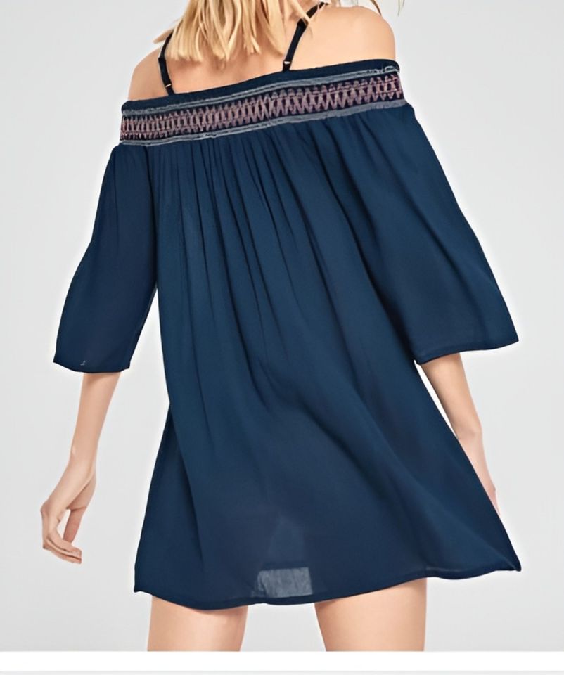 s.Oliver Kleid Sommerkleid Strandkleid Gr. 36 blau offshoulder sc in Bremerhaven