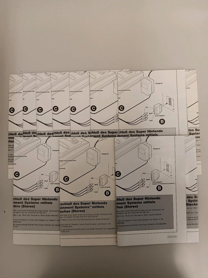 SNES Super Nintendo Anschlußposter Reklame Flyer • 1992 CIB in Ostrhauderfehn