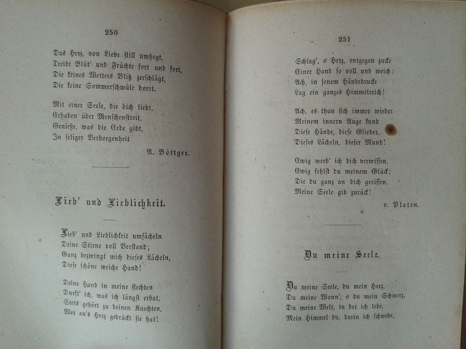 Dichtergarben vom Felde deutscher Lyrik  von  A. Böttger, 1857 in Pirmasens