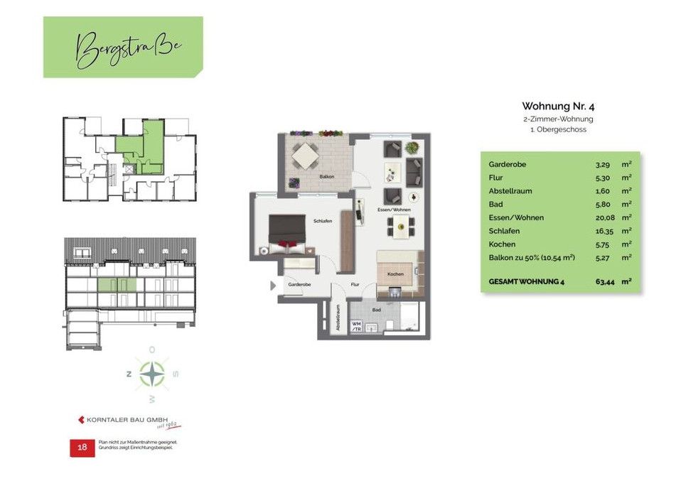 Korntal - schöne 2-Zimmerwohnung mit Balkon in Korntal-Münchingen