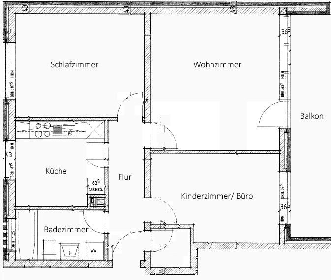 Teilrenovierte 3-Zimmer-Wohnung in Zentrumsnähe zu verkaufen! in Cloppenburg