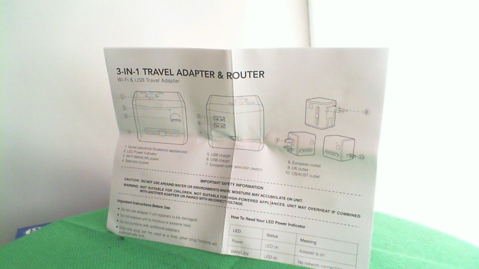 1469 Verteiler ADAPTER & Router 3-IN-1 Travel in Lüdinghausen