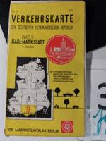 Verkehrskarte der DDR - 9 - Karl-Marx-Stadt Sachsen - Neundorf  Vorschau