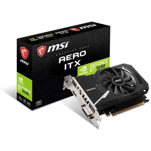 2GB MSI GeForce GT 1030 AERO ITX 2GD4 OC Aktiv PCIe 3.0 x16 in Lübeck