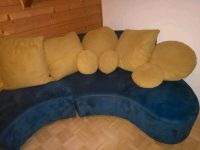 Wunderschöne blaue Couch mit Hocker, vielfältig stellbar Bayern - Pilsach Vorschau