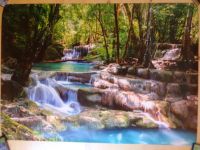 XXL Poster Tropischer Wasserfall im Wald Thailand 140cm x 100cm Bayern - Landsberg (Lech) Vorschau