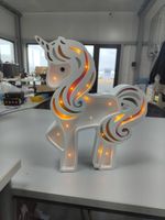 LED Unicorn Holz Dekoration 38cm Hoch weiß Massiv Hessen - Körle Vorschau