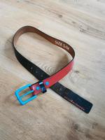 Volcom Gürtel S/M 105cm Leder Skater rot blau  herren Saarland - Schiffweiler Vorschau