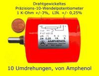 Potenziometer von 1,15 Ohm bis 300 K-Ohm 5 Watt 10 Umdrehungen Baden-Württemberg - Ulm Vorschau