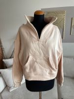 Cropped - Beiges Sweatshirt mit Zipper und Stehkragen, Gr. S/M Bremen - Oberneuland Vorschau