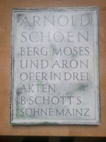 Moses und Aron,  Klavierauszüge A.Schönberg Brandenburg - Kleinmachnow Vorschau