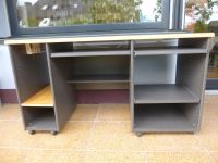 Computertisch Schreibtisch rollbar wie NEU 139x60 H 77 Bayern - Theres Vorschau