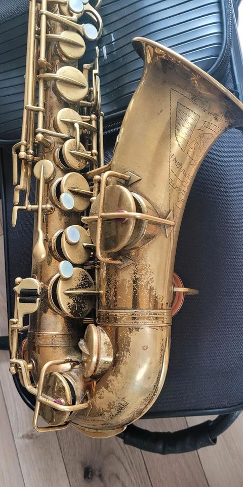 Alt-Saxophon, Martin Indiana USA in Boden