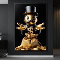 Monopoly Man Reichtum , Wandbild Leinwand mit Rahmen , Luxus Deko Stuttgart - Stuttgart-Ost Vorschau