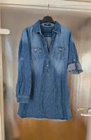Zero Denim Jeans Tunika Hemd Bluse Gr. 38 blau Hessen - Bruchköbel Vorschau
