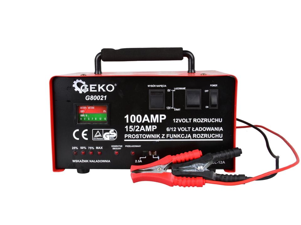 Batterieladegerät mit Starthilfe (100A) 6/12V | 15A