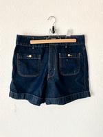 Damen dunkelblau Denim-Shorts auf eine hohe Passform Zara. Baden-Württemberg - Kehl Vorschau