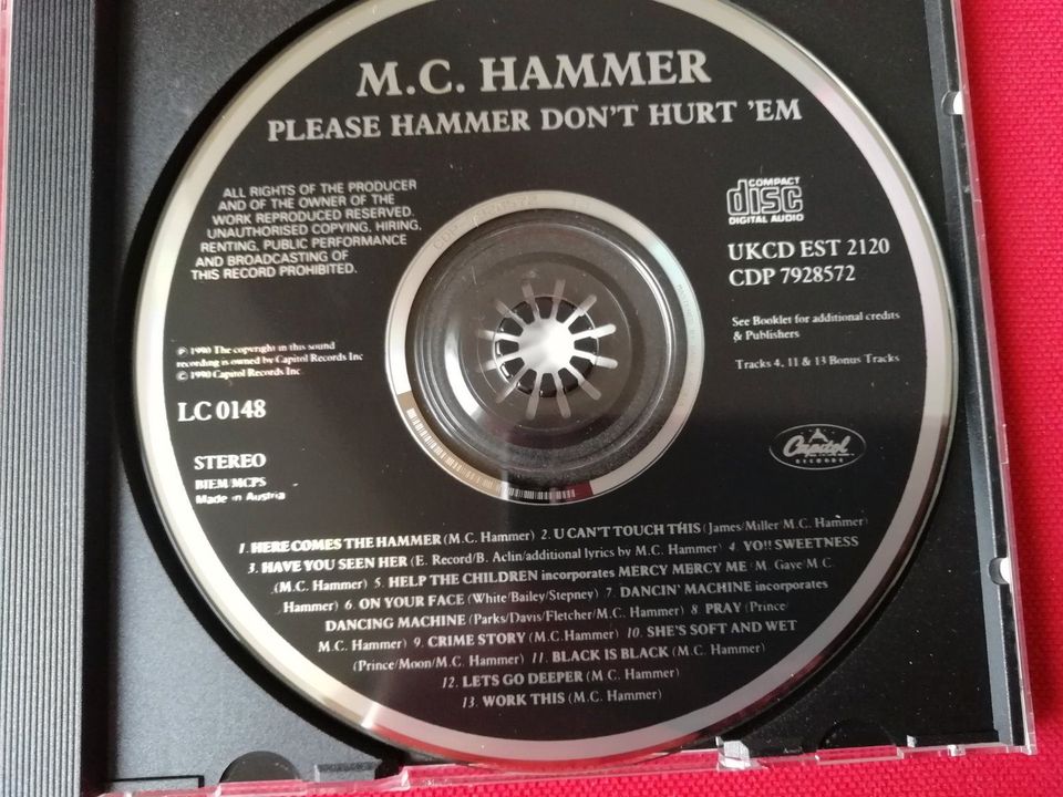 CD  "   M.C. Hammer   "   Please Hammer Don't Hurt 'Em in Buggingen