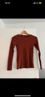 Korallenroter Rollkragen Pullover Langarmshirt Rot Rippenbindung Berlin - Tempelhof Vorschau