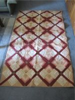 Patchwork Tagesdecke beige-rot genäht L. 2,20 x B. 1,32 cm Nordrhein-Westfalen - Arnsberg Vorschau