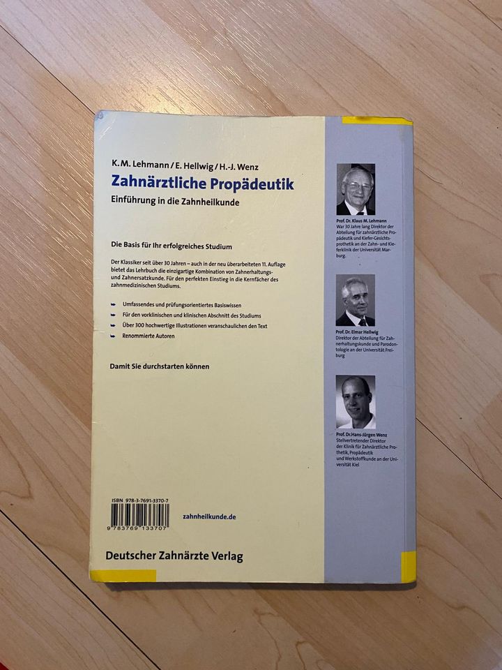 Zahnärztliche Propädeutik - Lehmann, Hellwig, Wenz - 11. Auflage in Frankfurt am Main