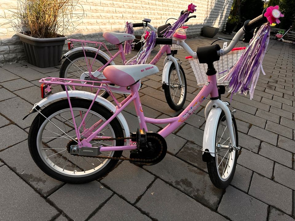 Fahrräder - 2x Pink - 16 Zoll - Preis gilt nur für ein Fahrrad) in Herne