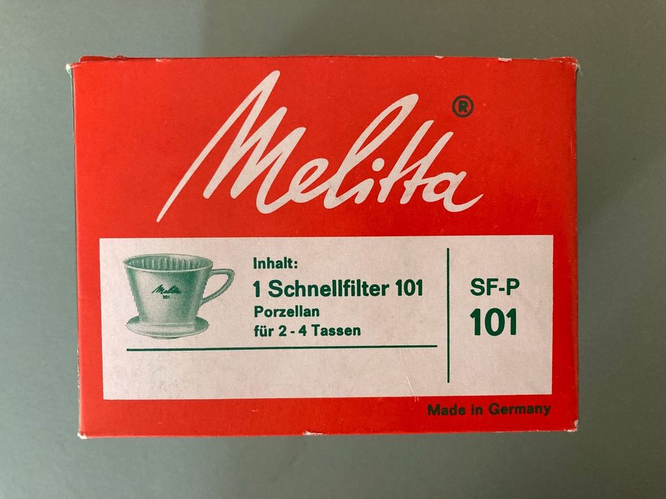 Porzellan Kaffeefilter Melitta 101 - sehr guter Zustand - mit OVP in Hof (Saale)