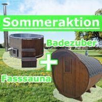 ❗ Finnischer Badezuber Ø 2m und Fasssauna L 3m Inkl. Zubehör ❗ Niedersachsen - Rhade Vorschau