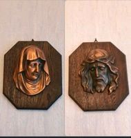 ❗️Hängebild Kopf Jesus und Gottesmutter Maria, Eiche/Kupfer ALT Nordrhein-Westfalen - Marienheide Vorschau
