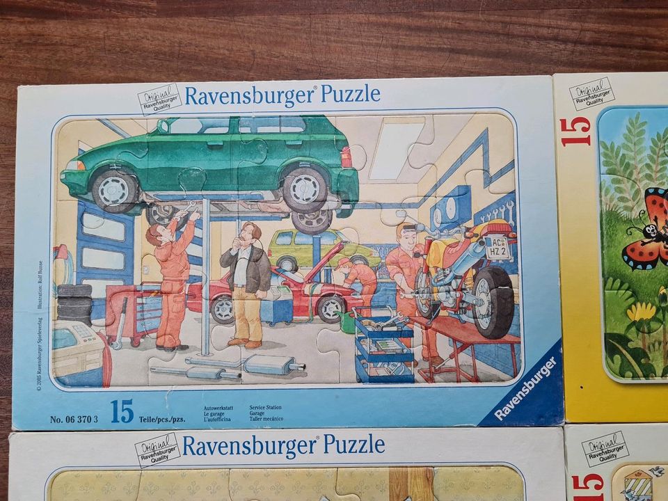 4 Puzzles im Set * ab 3 Jahren * Ravensburger * je 15 Teile in Stuttgart
