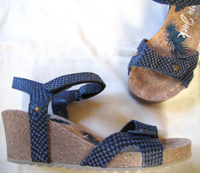 PANAMA JACK Sandalen Mod.# JULIA Leder blau Gr.36 wie neu NP99,99 Hessen - Schotten Vorschau