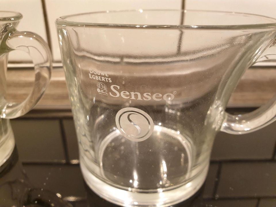 2 Original Senseo Kaffee-Becher aus Glas in Herrnburg