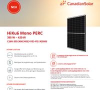 405 Watt 410 Watt Solar PV Modul Canadian Solar HiKu6 CS6R-405MS Walle - Hohweg Vorschau