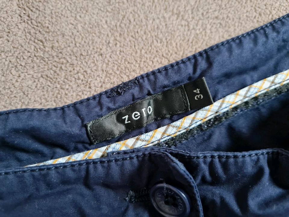 Blaue Short kurze Hose von Zero Größe 34 in Wernigerode