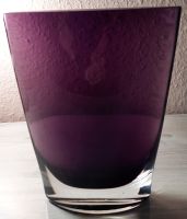 Vintage Glas Blumen Vase, Ellipsen Form, Violett / Lila, Mund Nordrhein-Westfalen - Grevenbroich Vorschau