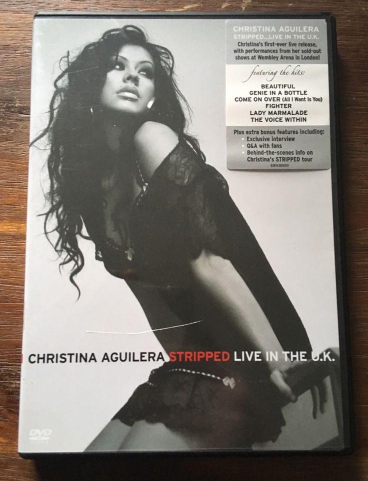 DVD Christina Aguilera stripped live in the UK Wembley Arena in Straubing