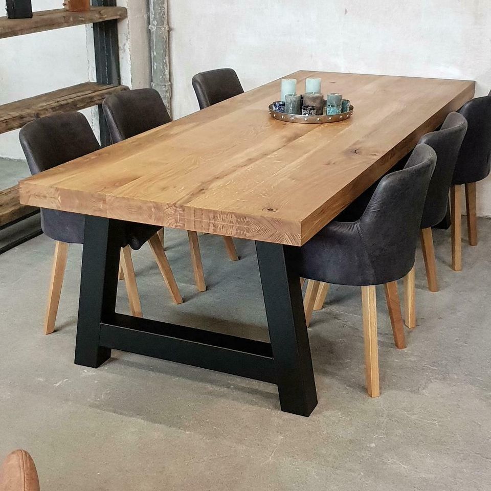 Tischplatte Eiche Massivholztisch Loft Industrie Tisch Esstisch in Alfeld (Leine)