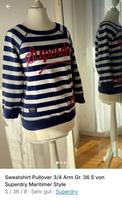 Sweatshirt Pullover 3/4 Arm Gr. 36 S von Superdry Maritimer Style Baden-Württemberg - Schorndorf Vorschau
