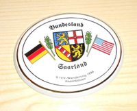 IVV Wandplakette aus Porzellan Motiv Bundesland Saarland 1990 Rheinland-Pfalz - Irmenach Vorschau