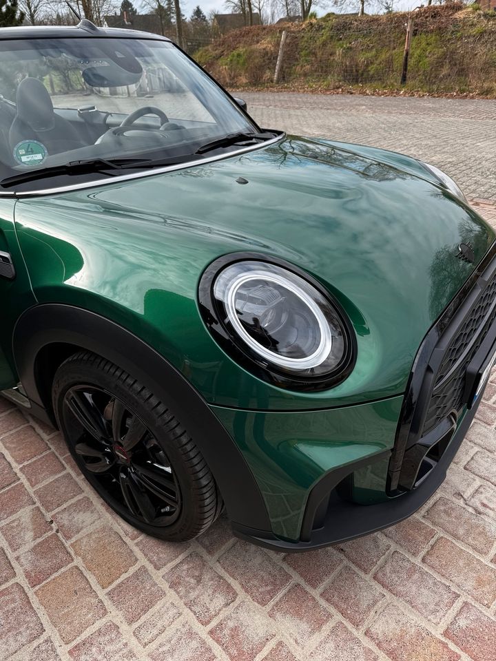 Mini Cooper Cabrio „John Cooper Works“ British racing green 2023 in Parsau