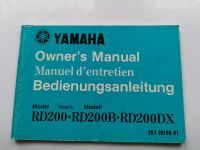 Yamaha RD 200,RD200B,RD200DX Handbuch.Betriebsanleitung,Ausg.1974 Nordrhein-Westfalen - Troisdorf Vorschau