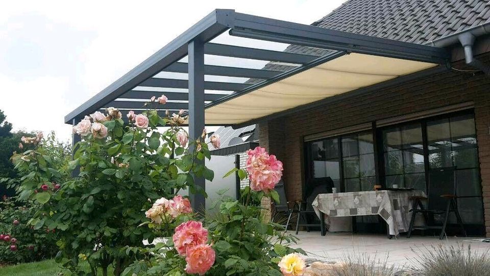 10% AKTION Terrassenüberdachung Carport 2-3 Wo Vordach Alu inkl A in Kierspe