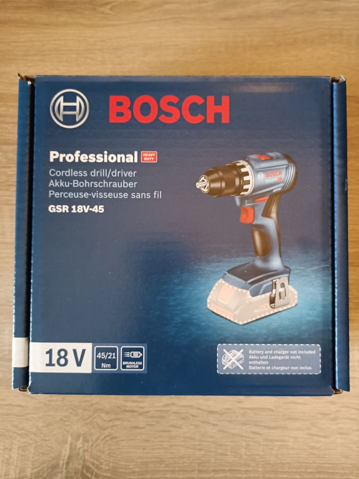 Bosch Professional GSR 18V-45 Akku-Bohrschrauber NEU & OVP in Oberhausen