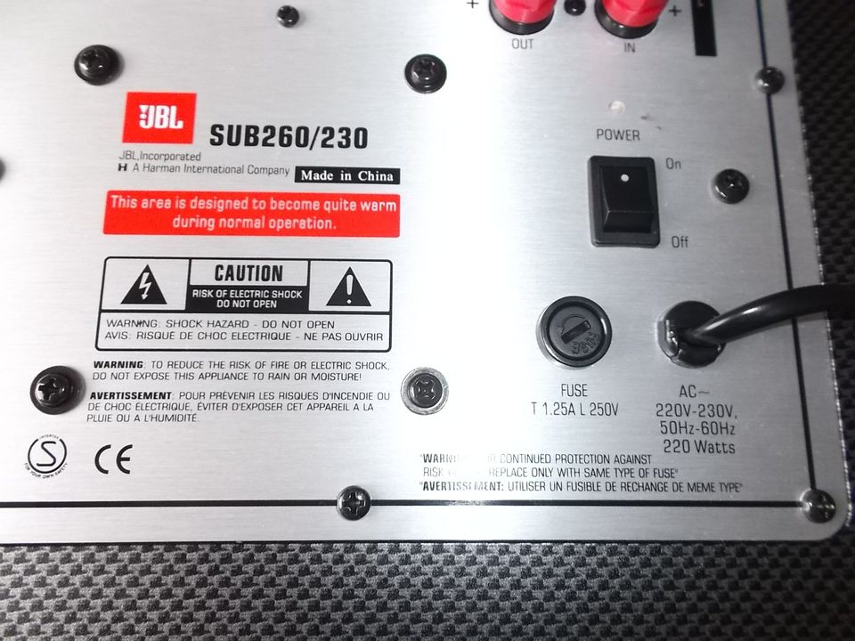 5.1 JBL SCS260.5 - 4 Satelliten + Center + Subwoofer in Swisttal